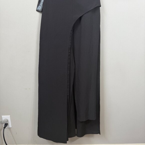 Kay Unger Davina Walk Thru Jumpsuit Women's 6 Black Formal Cocktail Party NWT - Picture 10 of 16
